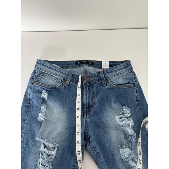 Bundle of 2 Denim Shorts L Distressed Rip Summer Ready Festival Boho Streetwear - Picture 13 of 16
